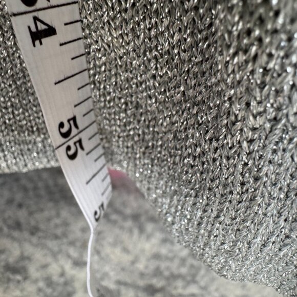 70s Vintage NWT Metallic Silver and Bronze Turtleneck Maxi Dress - Picture 16 of 16